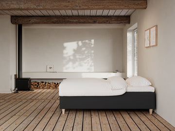 Freja Fjord 90x200 Antrasitt Nordic Dream tilbyr senger med skandinavisk design og materialer av høy kvalitet. Opplev perfekt komfort for en god natts søvn. Bestill din i dag!