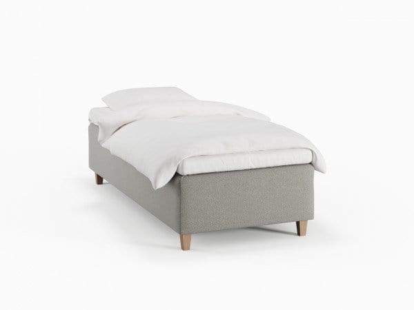 Freja Nordlys 90x200 Lysegrå Nordic Dream tilbyr senger med skandinavisk design og materialer av høy kvalitet. Opplev perfekt komfort for en god natts søvn. Bestill din i dag!