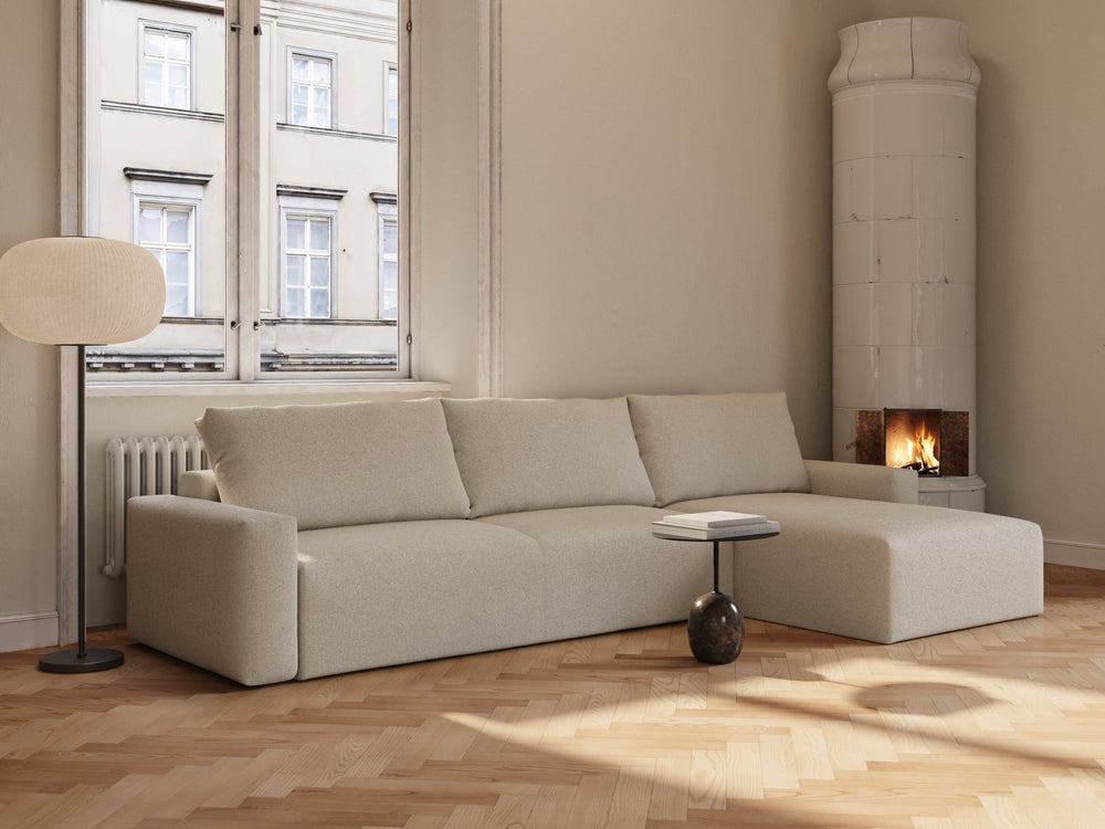 Maru | 140x342 cm | Bouclé beige | 539 - Nordic Dream 🇳🇴