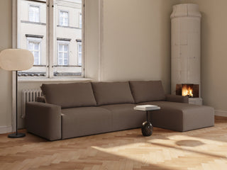 Maru | 140x342 cm | Bouclé mørkebrun | 530 - Nordic Dream