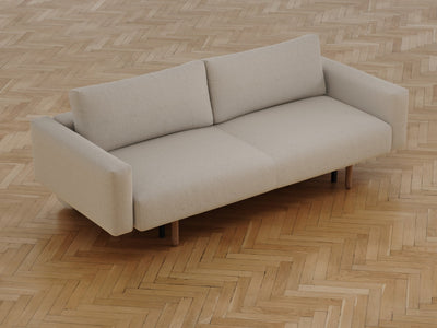 Maya | 140x200 | Bouclé beige - med armlene | 539 - Nordic Dream