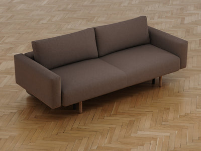 Maya | 140x200 | Bouclé mørkebrun - uden armlene | 530 - Nordic Dream