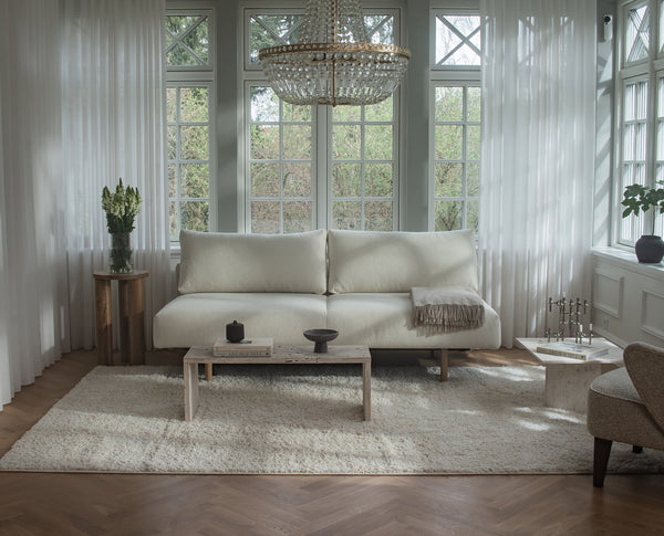 Maya | 140x200 | Bouclé off white - med armlene | 531 - Nordic Dream 🇳🇴