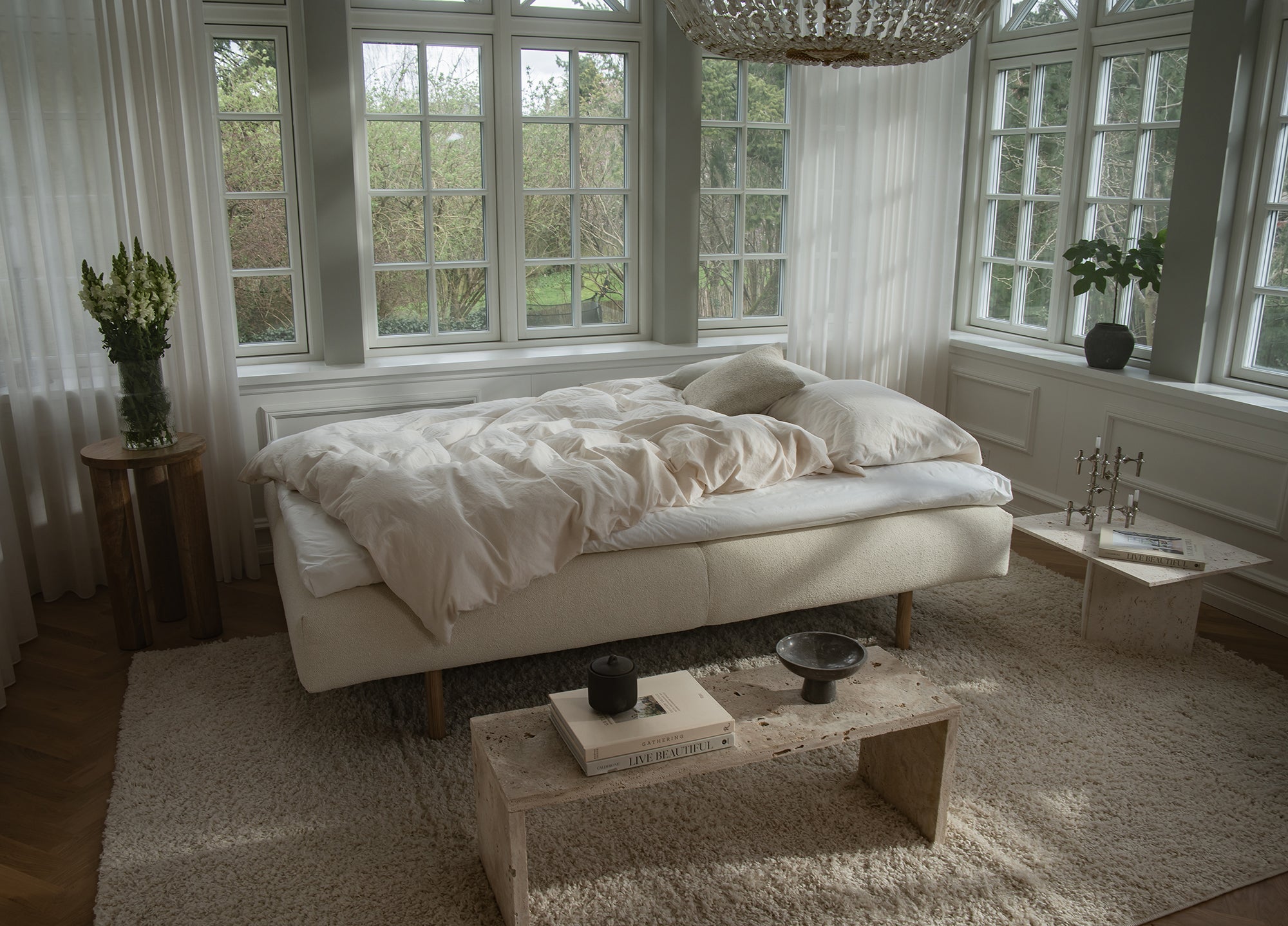 Maya | 140x200 | Bouclé off white - med armlene | 531 - Nordic Dream 🇳🇴