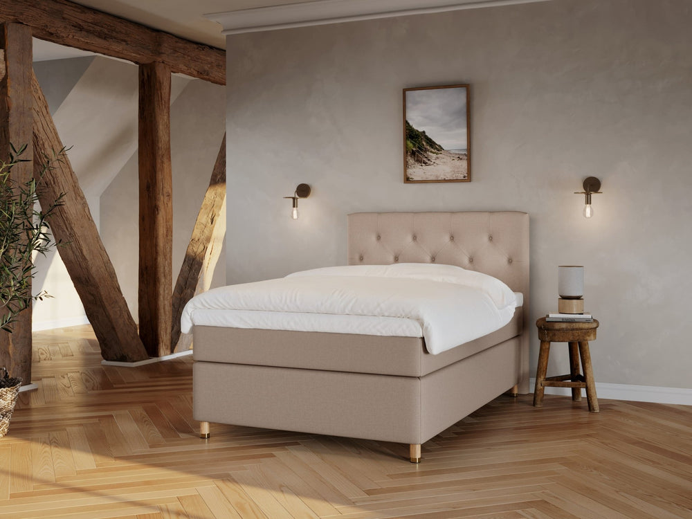 Nora Fjord 140x200 Brun Nordic Dream tilbyr senger med skandinavisk design og materialer av høy kvalitet. Opplev perfekt komfort for en god natts søvn. Bestill din i dag!