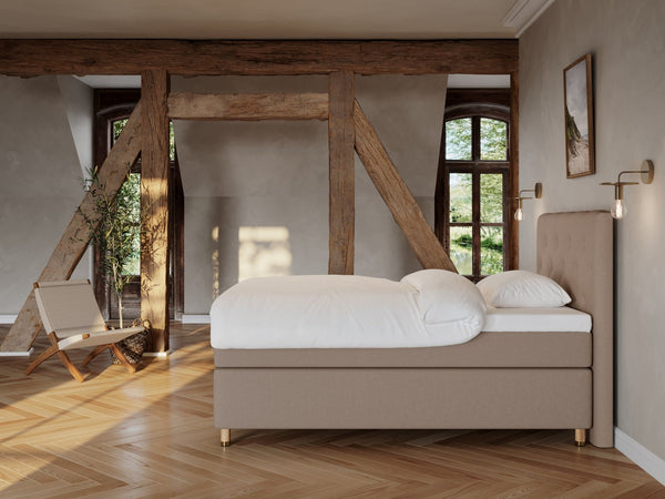 Nora Fjord 140x200 Brun Nordic Dream tilbyr senger med skandinavisk design og materialer av høy kvalitet. Opplev perfekt komfort for en god natts søvn. Bestill din i dag!