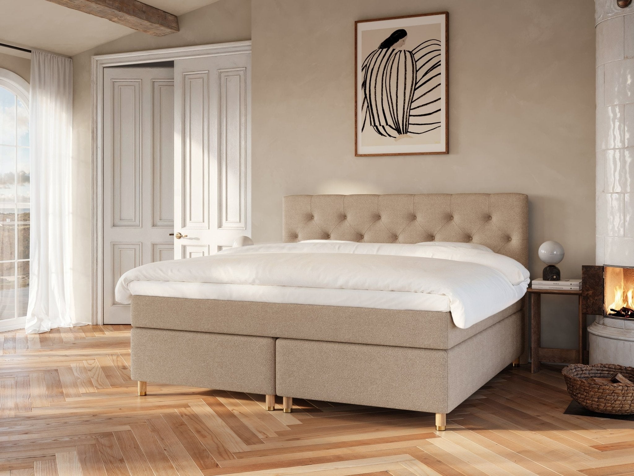 Nora Fjord | 200x200 | Bouclé latte - Nordic Dream 🇳🇴