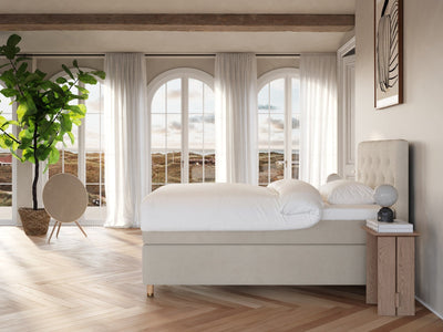 Nora Nordlys 140x200 Bouclé cream Nordic Dream tilbyr senger med skandinavisk design og materialer av høy kvalitet. Opplev perfekt komfort for en god natts søvn. Bestill din i dag!