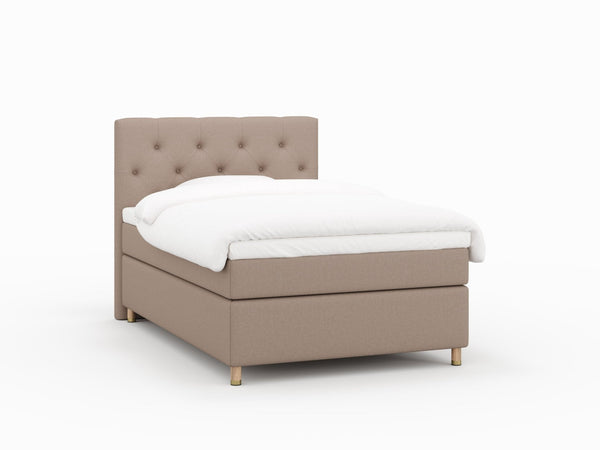Nora Nordlys 140x200 Brun Nordic Dream tilbyr senger med skandinavisk design og materialer av høy kvalitet. Opplev perfekt komfort for en god natts søvn. Bestill din i dag!