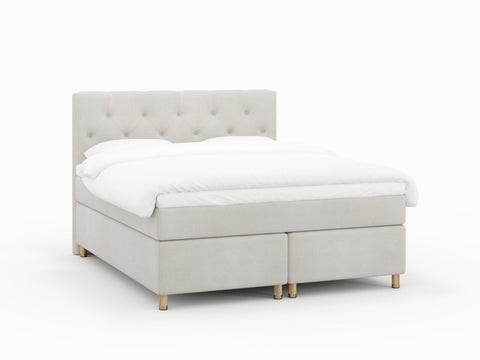 Nora Nordlys 160x200 Bouclé cream Nordic Dream tilbyr senger med skandinavisk design og materialer av høy kvalitet. Opplev perfekt komfort for en god natts søvn. Bestill din i dag!
