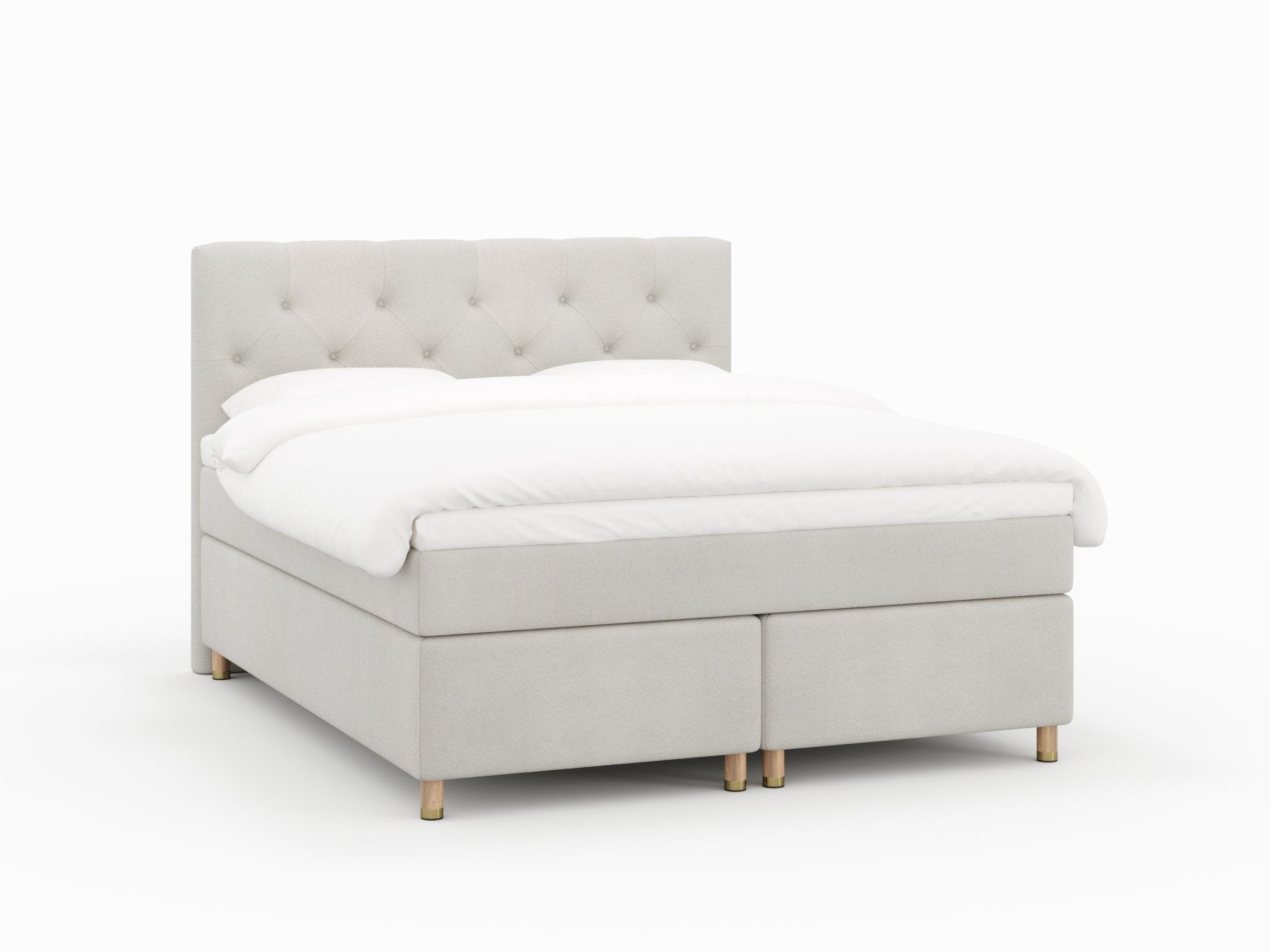 Nora Nordlys 160x210 Bouclé cream Nordic Dream tilbyr senger med skandinavisk design og materialer av høy kvalitet. Opplev perfekt komfort for en god natts søvn. Bestill din i dag!