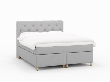 Nora Nordlys 180x200 Lysegrå Nordic Dream tilbyr senger med skandinavisk design og materialer av høy kvalitet. Opplev perfekt komfort for en god natts søvn. Bestill din i dag!