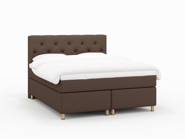 Nora Nordlys 180x200 Mørk brun Nordic Dream tilbyr senger med skandinavisk design og materialer av høy kvalitet. Opplev perfekt komfort for en god natts søvn. Bestill din i dag!