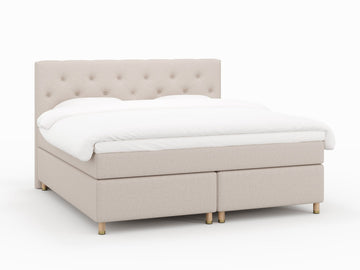 Nora Nordlys 210x210 Sand Nordic Dream tilbyr senger med skandinavisk design og materialer av høy kvalitet. Opplev perfekt komfort for en god natts søvn. Bestill din i dag!