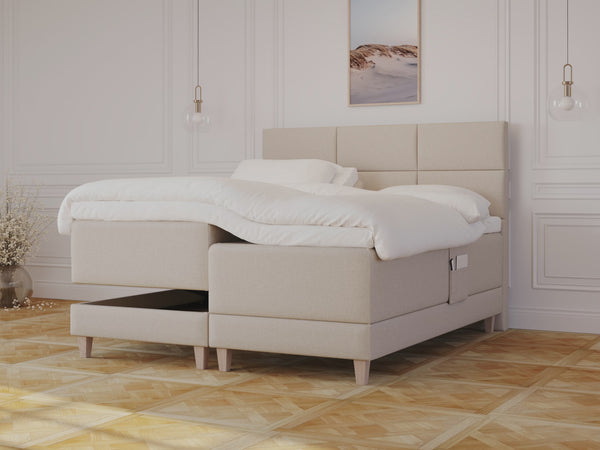 Aura Nordlys 160x200 Mørk brun Nordic Dream tilbyr senger med skandinavisk design og materialer av høy kvalitet. Opplev perfekt komfort for en god natts søvn. Bestill din i dag!