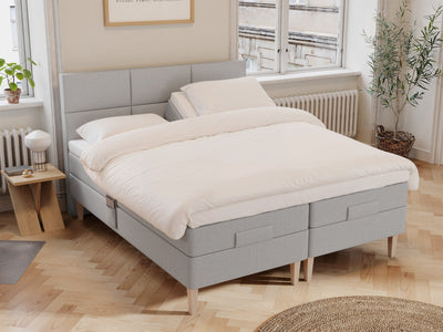 Ragna Älv 160x200 Lysegrå Nordic Dream tilbyr senger med skandinavisk design og materialer av høy kvalitet. Opplev perfekt komfort for en god natts søvn. Bestill din i dag!