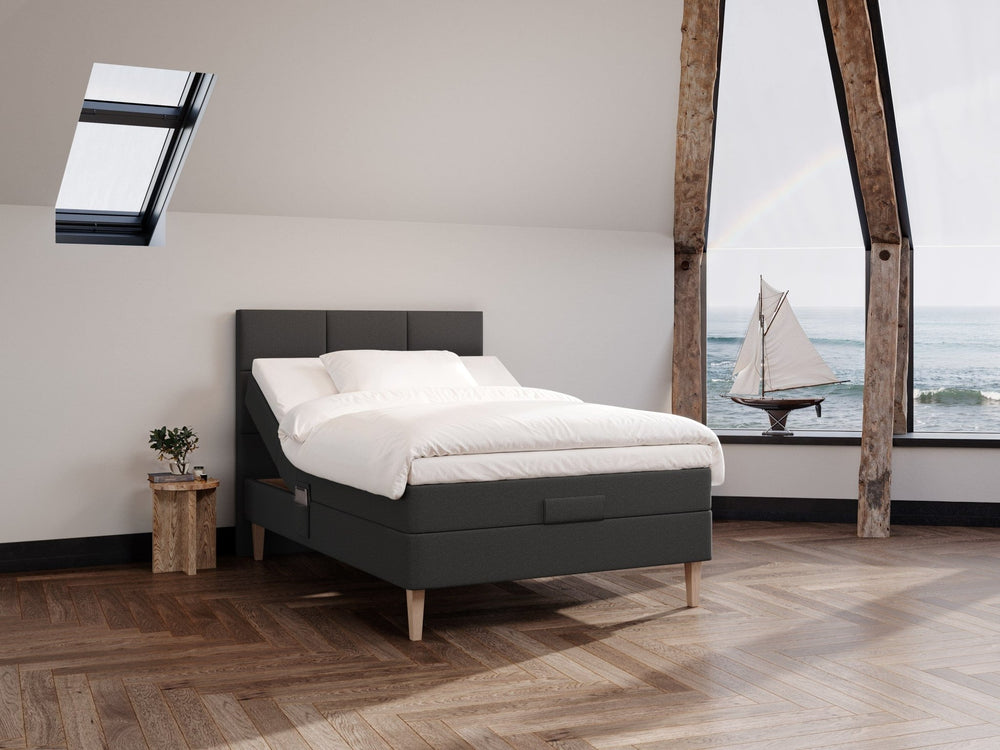 Ragna Fjord 120x200 Antrasitt Nordic Dream tilbyr senger med skandinavisk design og materialer av høy kvalitet. Opplev perfekt komfort for en god natts søvn. Bestill din i dag!