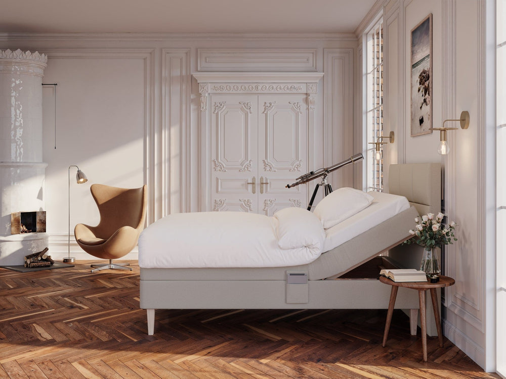 Ragna Nordlys 140x200 Sand Nordic Dream tilbyr senger med skandinavisk design og materialer av høy kvalitet. Opplev perfekt komfort for en god natts søvn. Bestill din i dag!