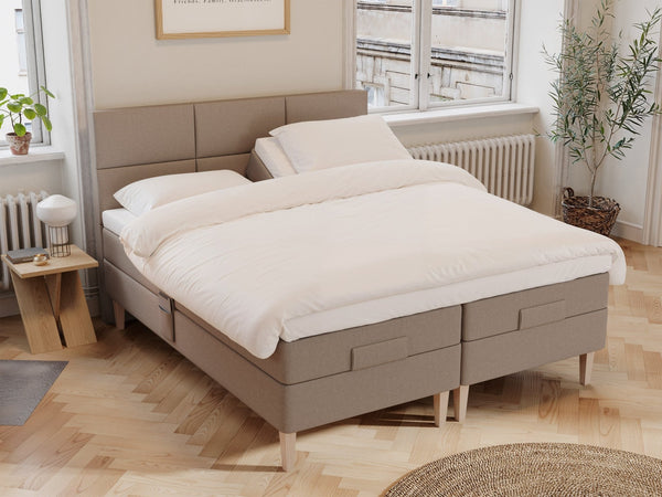 Ragna Nordlys 180x210 Brun Nordic Dream tilbyr senger med skandinavisk design og materialer av høy kvalitet. Opplev perfekt komfort for en god natts søvn. Bestill din i dag!