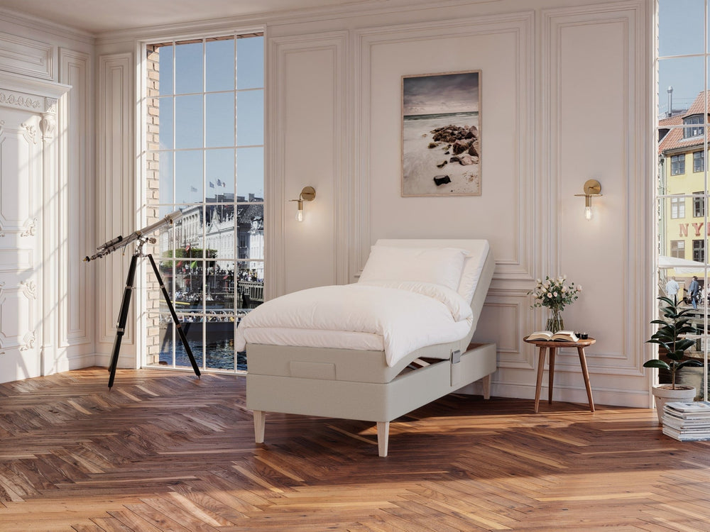 Ragna Nordlys 80x200 Sand Nordic Dream tilbyr senger med skandinavisk design og materialer av høy kvalitet. Opplev perfekt komfort for en god natts søvn. Bestill din i dag!