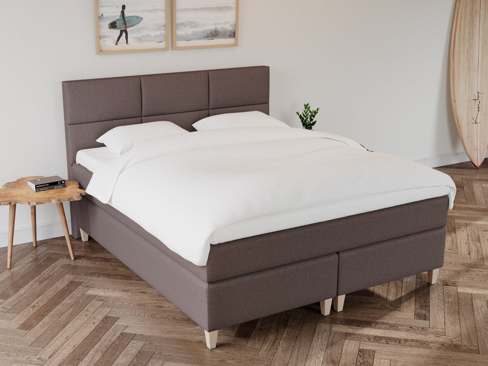 Snefrid Fjäll 150x200 Mørk Brun Nordic Dream tilbyr senger med skandinavisk design og materialer av høy kvalitet. Opplev perfekt komfort for en god natts søvn. Bestill din i dag!