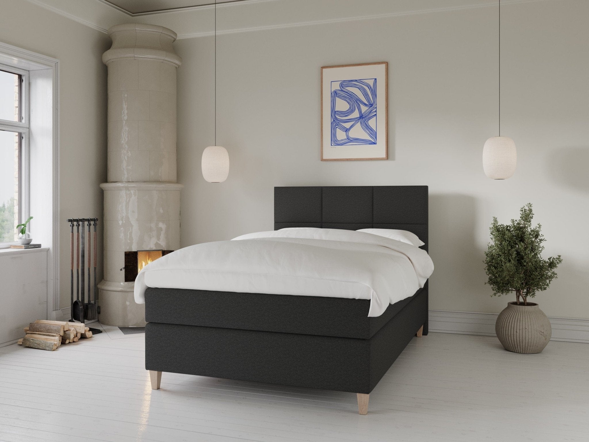Snefrid Fjord 140x210 Antrasitt Nordic Dream tilbyr senger med skandinavisk design og materialer av høy kvalitet. Opplev perfekt komfort for en god natts søvn. Bestill din i dag!
