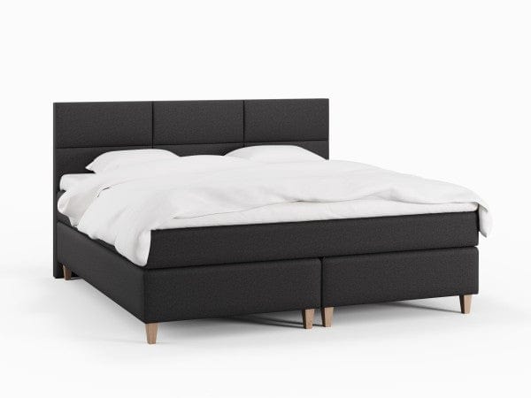 Snefrid Fjord 220x220 Antrasitt Nordic Dream tilbyr senger med skandinavisk design og materialer av høy kvalitet. Opplev perfekt komfort for en god natts søvn. Bestill din i dag!