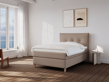 Snefrid Nordlys 120x200 Brun Nordic Dream tilbyr senger med skandinavisk design og materialer av høy kvalitet. Opplev perfekt komfort for en god natts søvn. Bestill din i dag!