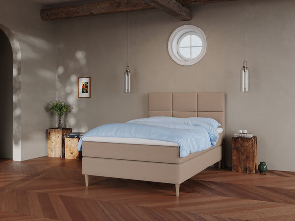 Svanhild Fjord 120x200 Brun Nordic Dream tilbyr senger med skandinavisk design og materialer av høy kvalitet. Opplev perfekt komfort for en god natts søvn. Bestill din i dag!