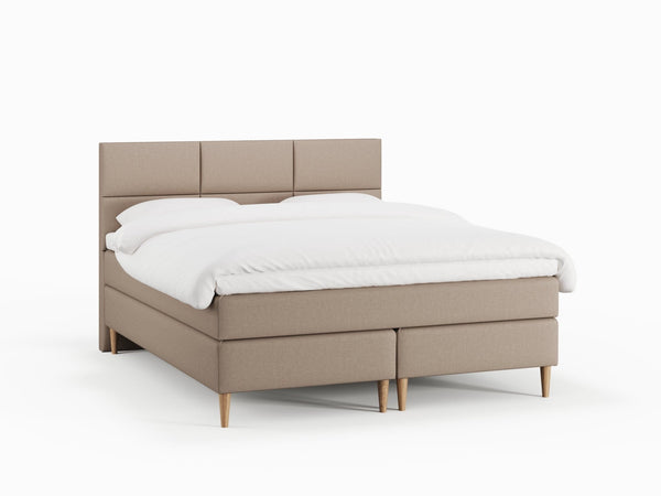 Svanhild Fjord 160x210 Brun Nordic Dream tilbyr senger med skandinavisk design og materialer av høy kvalitet. Opplev perfekt komfort for en god natts søvn. Bestill din i dag!