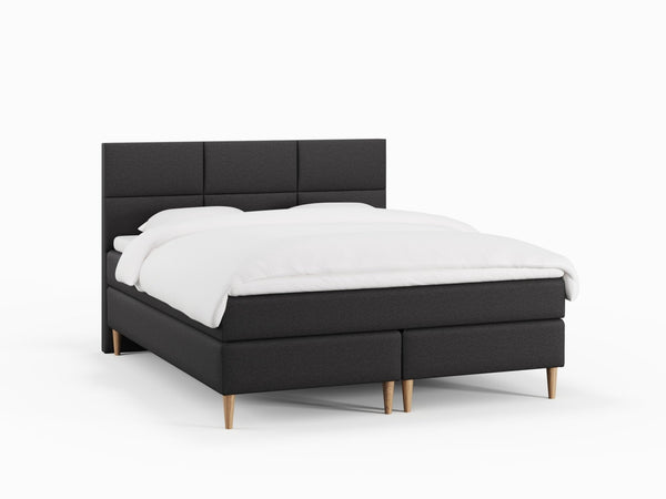 Svanhild Fjord 180x200 Antrasitt Nordic Dream tilbyr senger med skandinavisk design og materialer av høy kvalitet. Opplev perfekt komfort for en god natts søvn. Bestill din i dag!