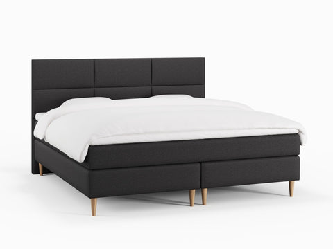 Svanhild Fjord 210x210 Antrasitt Nordic Dream tilbyr senger med skandinavisk design og materialer av høy kvalitet. Opplev perfekt komfort for en god natts søvn. Bestill din i dag!